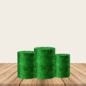 Boxwood Hedge Cylinder Covers Utility Pedestal Covers Plinth Cover Printed Fabric Pedestal Cover