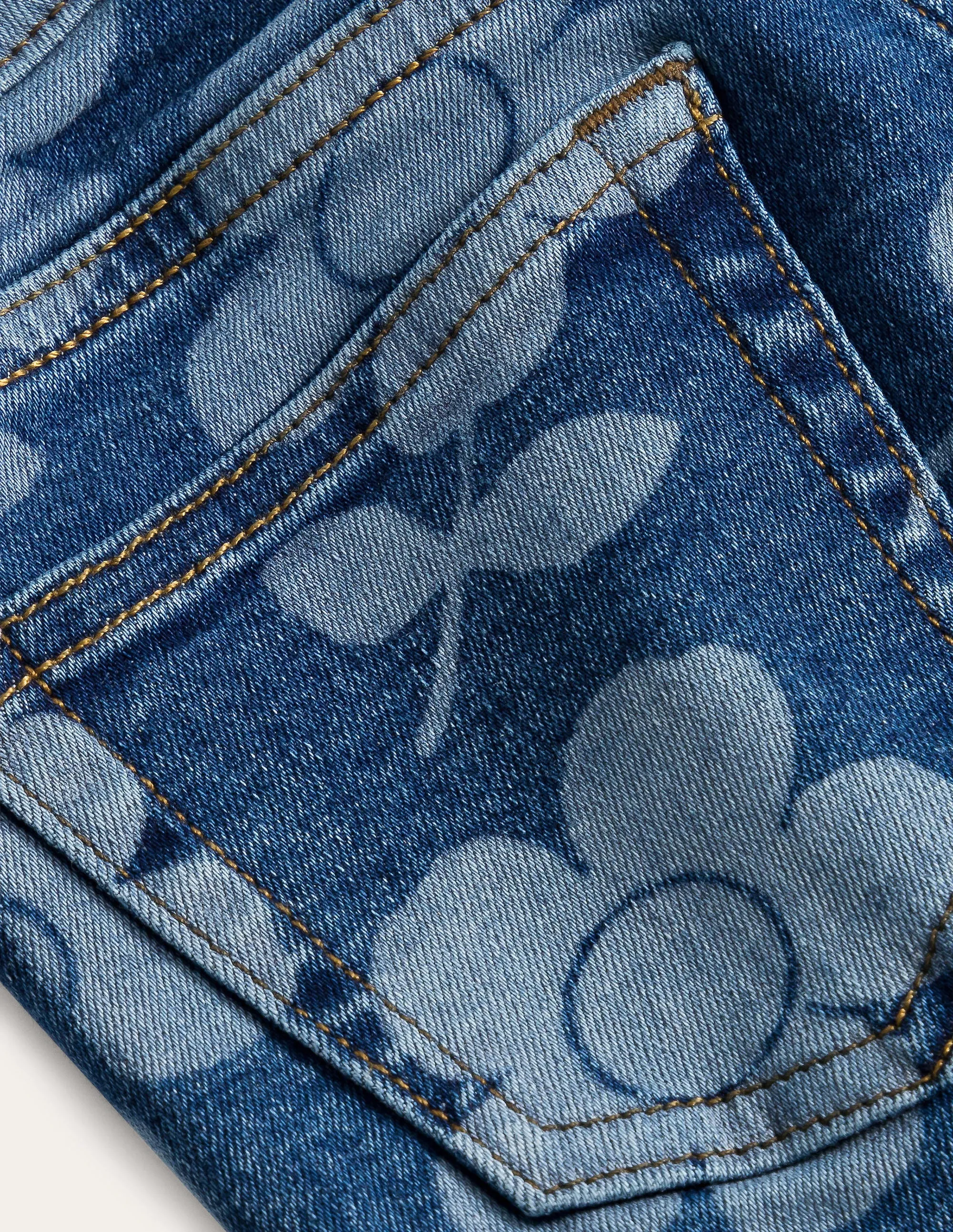 Kick Flare Jean-Denim Flower