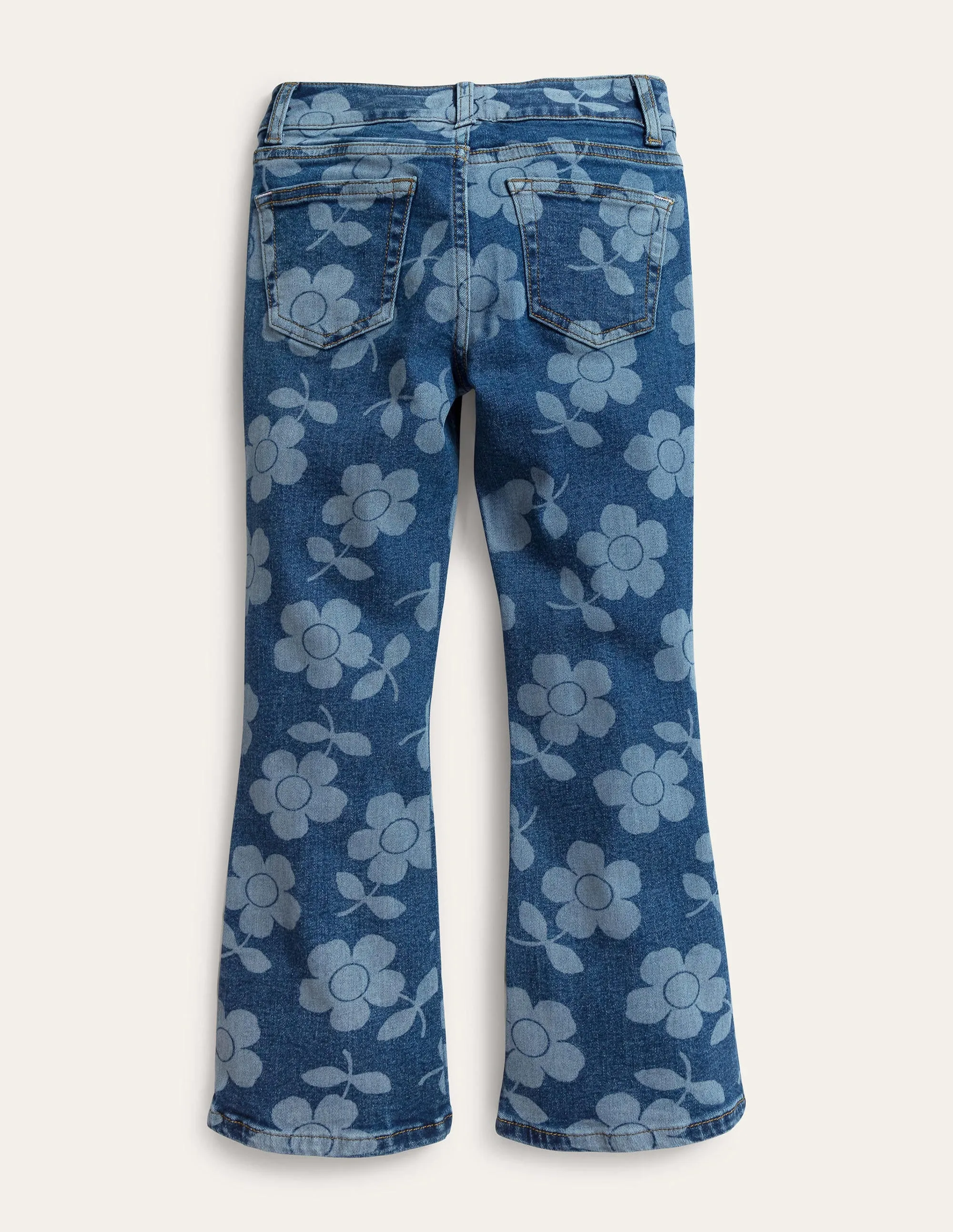 Kick Flare Jean-Denim Flower