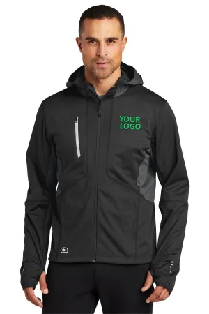 OGIO ENDURANCE Pivot Customized Soft Shell Jackets, Blacktop/ Gear Grey