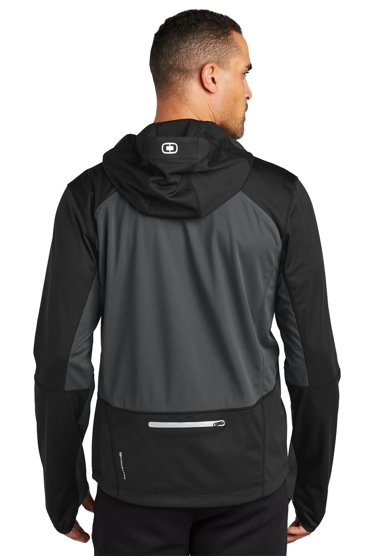 OGIO ENDURANCE Pivot Customized Soft Shell Jackets, Blacktop/ Gear Grey