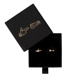 ’STAY GOLD’ PISTOL & FIST EARRING SET