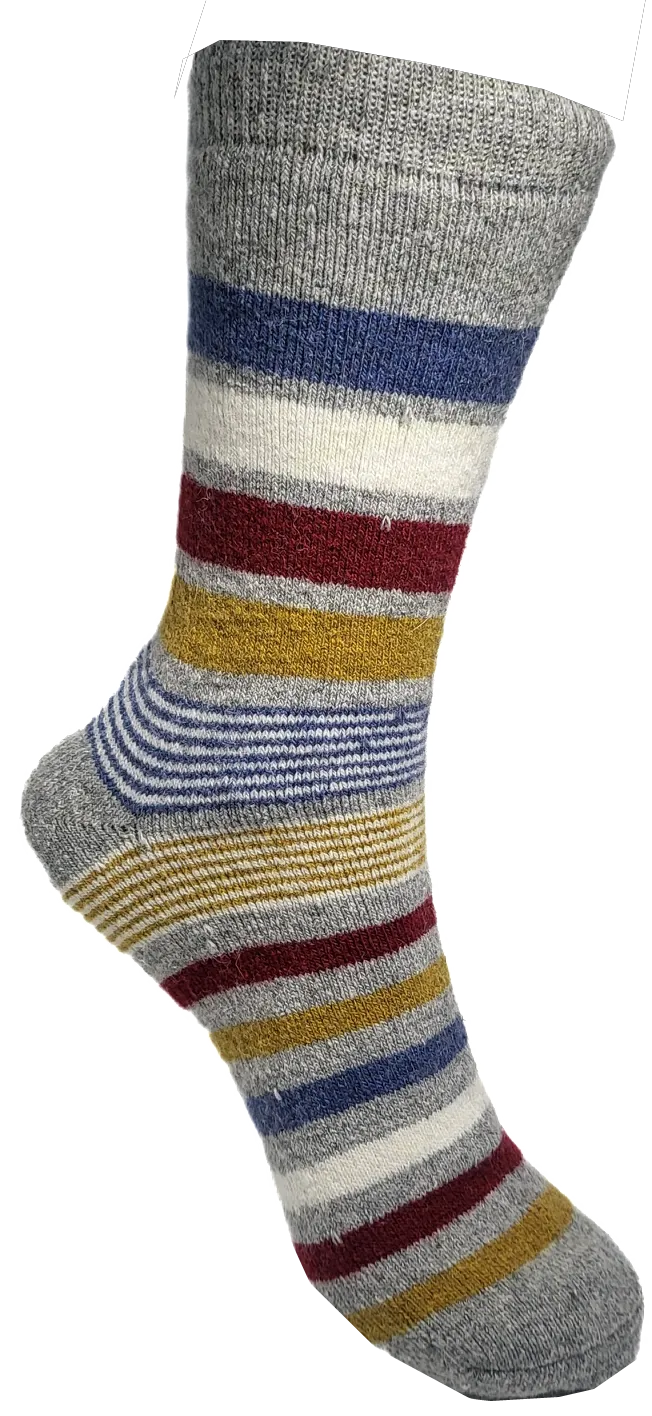 VERA TUCCI STRIPE PATTERN MEN'S THERMAL WINTER SOCKS RMD2305-89-03 NEW FOR AW23!