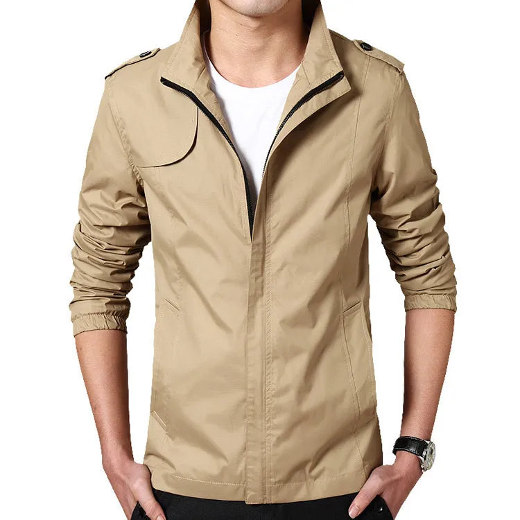 West Louis Solid Windproof Raincoat Jacket