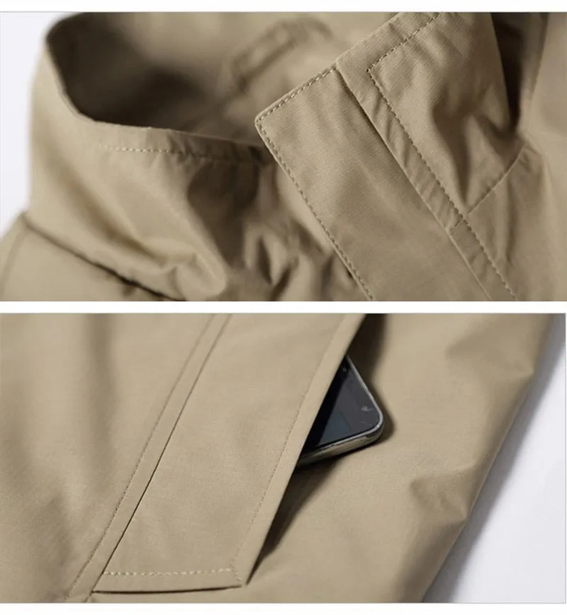 West Louis Solid Windproof Raincoat Jacket